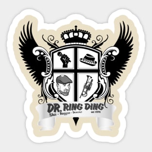 Dr. Ring Ding Crest Sticker